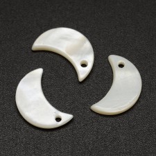 Moon Freshwater Shell Charms