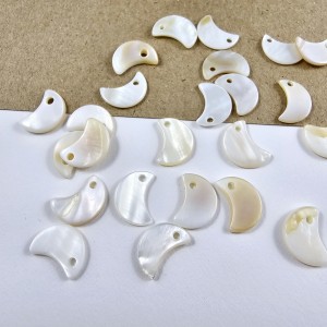 Moon Freshwater Shell Charms