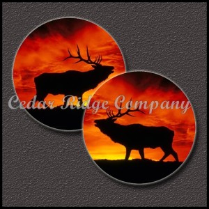 1" Epoxy Cab - Sunset Elk (Pair)