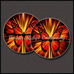1" Epoxy Cab - Butterfly (Pair)