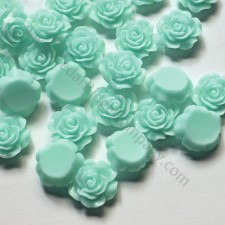 Resin Flatback Roses Lt Blue -Choose Size