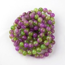 10mm Round Glass - Violet - 31 Inch Strand about 80pc