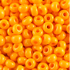 Preciosa Czech Seed Beads 15/0 - Opaque Lt. Orange - (10g Bag)