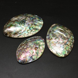 Large Natural Abalone Shell Cabochon 75x46mm approx