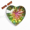 2pc AB Faceted Hearts Gems 25mm (1")