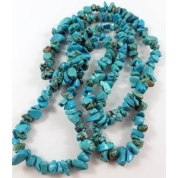 Natural Turquoise Stone Bead Chips 35 inch Strand