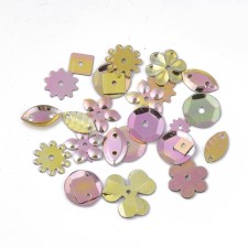 Sequins Mixed Shapes and Sizes Range from 4mm to 12mm