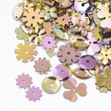 Sequins Mixed Shapes and Sizes Range from 4mm to 12mm