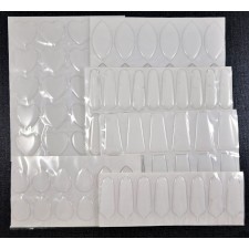 Variety Pack DIY Clear Epoxy Dome Stickers Assorted