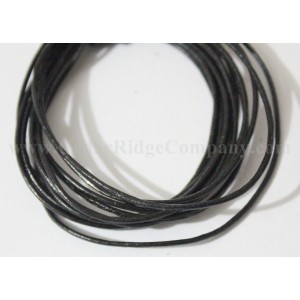 Pre-cut Genuine 100% Leather Cord Black 1mm