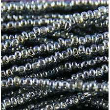 Preciosa Czech Seed Beads Silverlined 11/0 - AB Rainbow Grey (Full Hank)